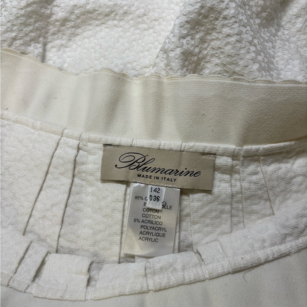 Blumarine White Textured Circle Skirt - Picture 2 of 3